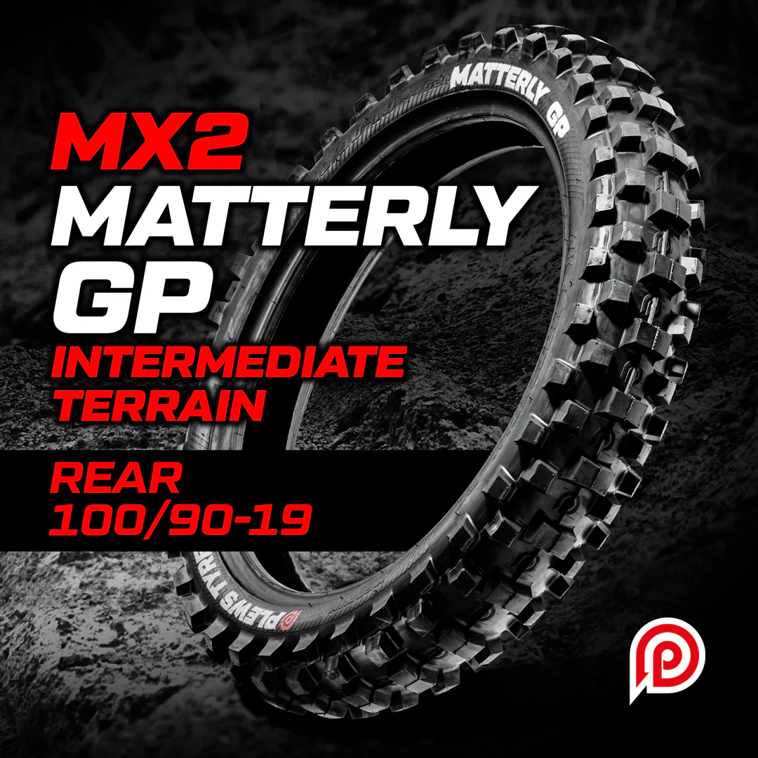 Motocross pnevmatika Plews MX2 Matterly GP 100/90-19 za srednje podlage